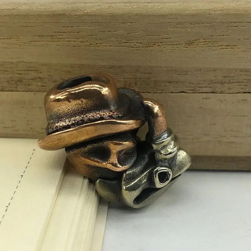 EDC Tools Brass Knife Beads Copper Rhino Skull Lanyard Bead Paracord Knife Keychain Tool Pendant # 79
EDC Tools Brass Knife Beads Copper Rhino Skull Lanyard Bead Paracord Knife Keychain Tool Pendant # 79