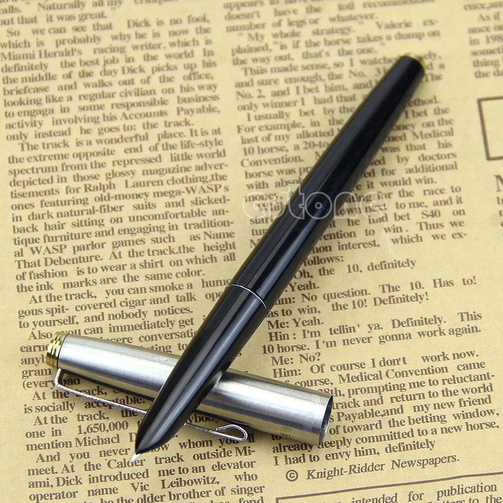New Hero 329 Stainless Cap Fountain Pens Black Writing Pen Office and School Supply
New Hero 329 Stainless Cap Fountain Pens Black Writing Pen Office and School Supply
