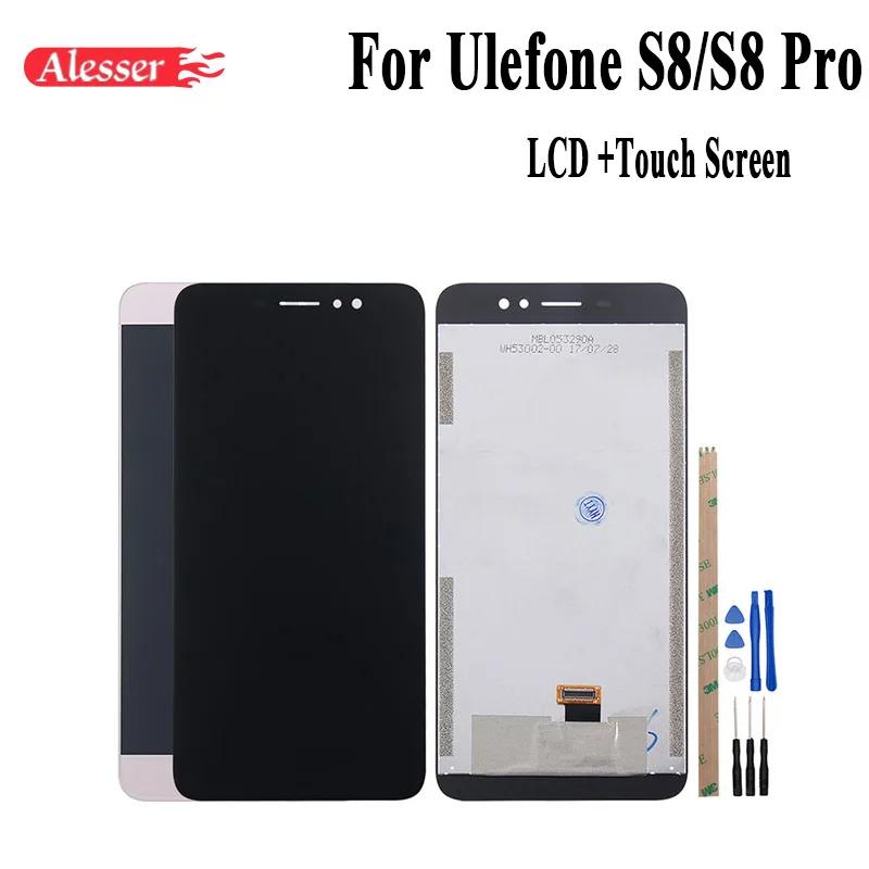 Alesser For Ulefone S8 S8 Pro LCD Display+Touch Screen Assembly Repair Parts 5.3" Replacement Mobile Phone Accessories +Tools
Alesser For Ulefone S8 S8 Pro LCD Display+Touch Screen Assembly Repair Parts 5.3" Replacement Mobile Phone Accessories +Tools