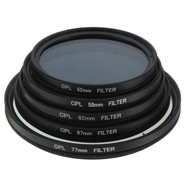 Hot Sale Slim CPL Circular Polarizing Polarizer Lens Filter for Canon for Nikon Camera Black 52mm 58mm 62mm 67mm 77mm
Hot Sale Slim CPL Circular Polarizing Polarizer Lens Filter for Canon for Nikon Camera Black 52mm 58mm 62mm 67mm 77mm