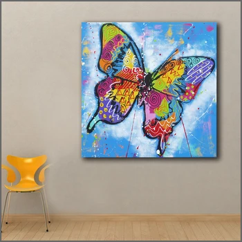 Large size Printing Oil Painting pop art Colorful butterflies wall canvas prints pictures for living room and bedroom No Frame
Large size Printing Oil Painting pop art Colorful butterflies wall canvas prints pictures for living room and bedroom No Frame
