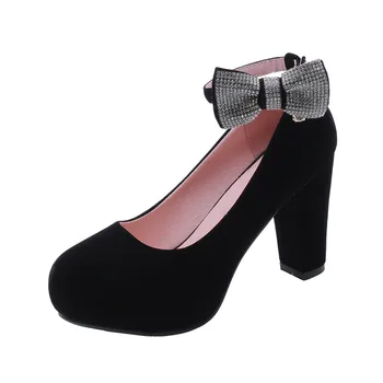 B2-7 Size 34-45 Ladies Vintage Flock Platform Pumps Female Sexy Bowknot Shoes Woman High Heels Shoes Women Fashion Party Shoe
B2-7 Size 34-45 Ladies Vintage Flock Platform Pumps Female Sexy Bowknot Shoes Woman High Heels Shoes Women Fashion Party Shoe