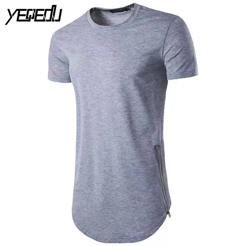 #0806 Summer Casual Short Sleeve T Shirt Men Side Zipper Hip hop T shirt Lightweight Slim Solid color Tshirt men High street
#0806 Summer Casual Short Sleeve T Shirt Men Side Zipper Hip hop T shirt Lightweight Slim Solid color Tshirt men High street