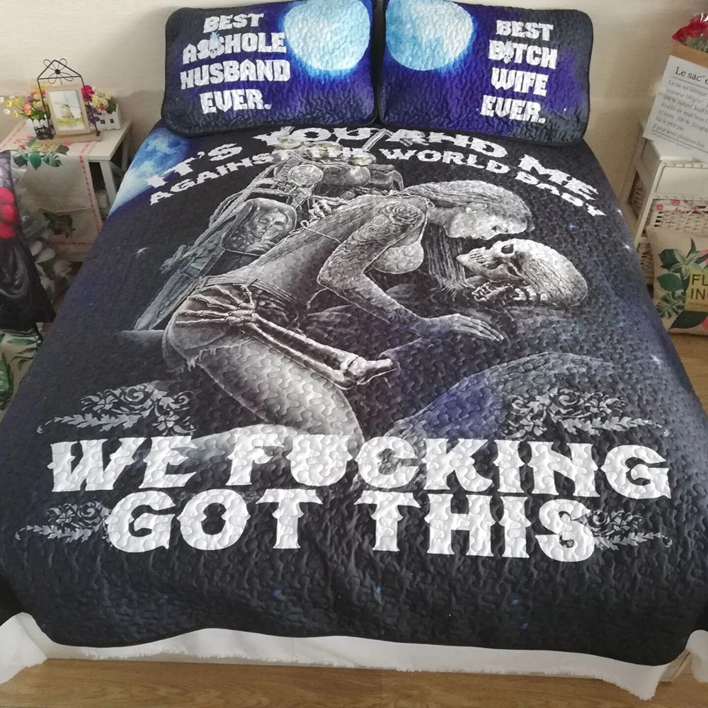 Skull sexy beauty bedspread Comforter bedding set 3pcs bedclothes queen size quilt 3pcs
Skull sexy beauty bedspread Comforter bedding set 3pcs bedclothes queen size quilt 3pcs