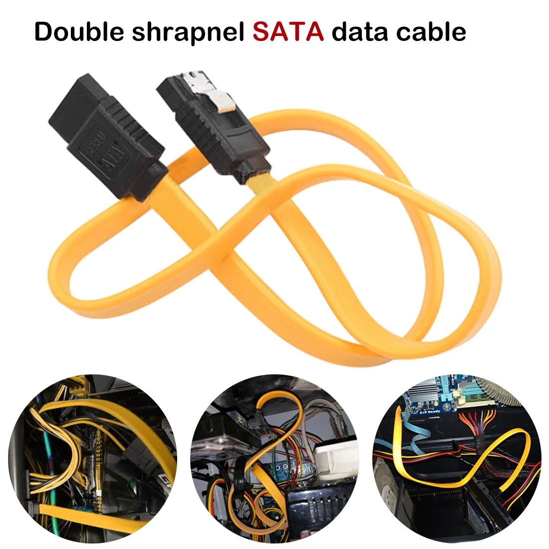 1 PC Universal 0.4m Serial ATA SATA 3 RAID Data HDD Hard Drive Disk Signal Cables Yellow PVC Straight High Speed SATA Data Cable
1 PC Universal 0.4m Serial ATA SATA 3 RAID Data HDD Hard Drive Disk Signal Cables Yellow PVC Straight High Speed SATA Data Cable