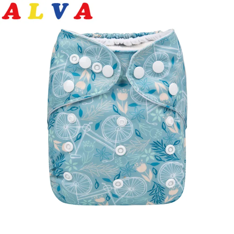 Alvababy Reusable Cloth Diapers Baby New Printed Modern Nappy with Microfiber Insert | Мать и ребенок