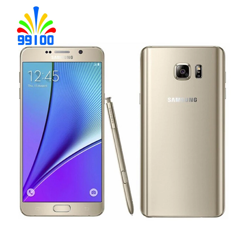 Разблокированный телефон Samsung Galaxy Note 5 Note5 N920P/V/A 7 дюймовый экран 2K 4 ГБ 32 камера 16 МП