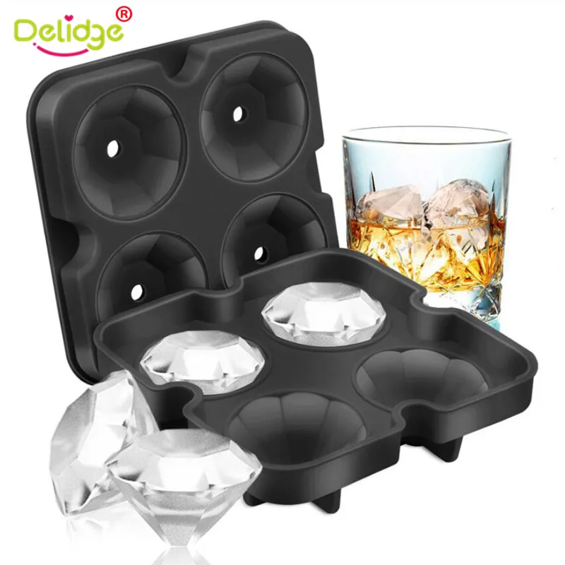 4 Cell Diamond Shape 3D Reusable Ice Cube Trays Maker Bar Party Silicone Chocolate Jelly Pudding Freeze Mold Kitchen Tool
4 Cell Diamond Shape 3D Reusable Ice Cube Trays Maker Bar Party Silicone Chocolate Jelly Pudding Freeze Mold Kitchen Tool