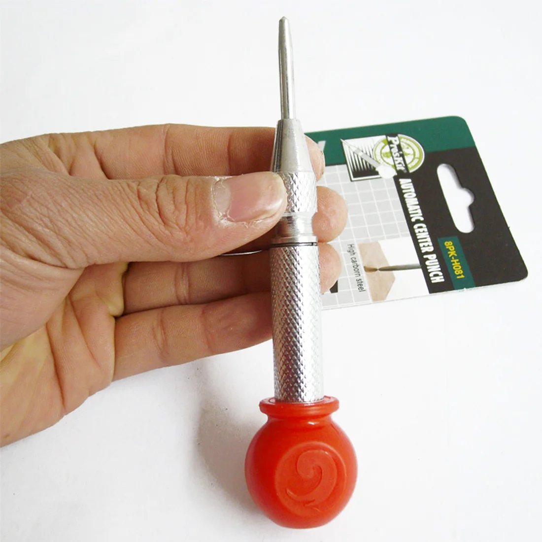 Spring Loaded Chrome Rivet Screw Yellow and Silver Automatic Center Punch Auto Mark Hole Length 130mm
Spring Loaded Chrome Rivet Screw Yellow and Silver Automatic Center Punch Auto Mark Hole Length 130mm