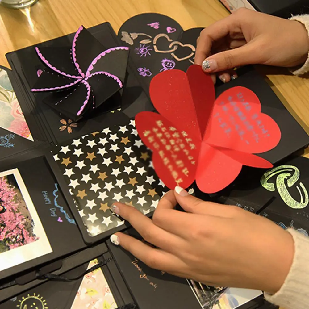 New DIY Surprise Love Explosion Box Gift Explosion For Anniversary Scrapbook DIY Photo Album Birthday Gift
New DIY Surprise Love Explosion Box Gift Explosion For Anniversary Scrapbook DIY Photo Album Birthday Gift