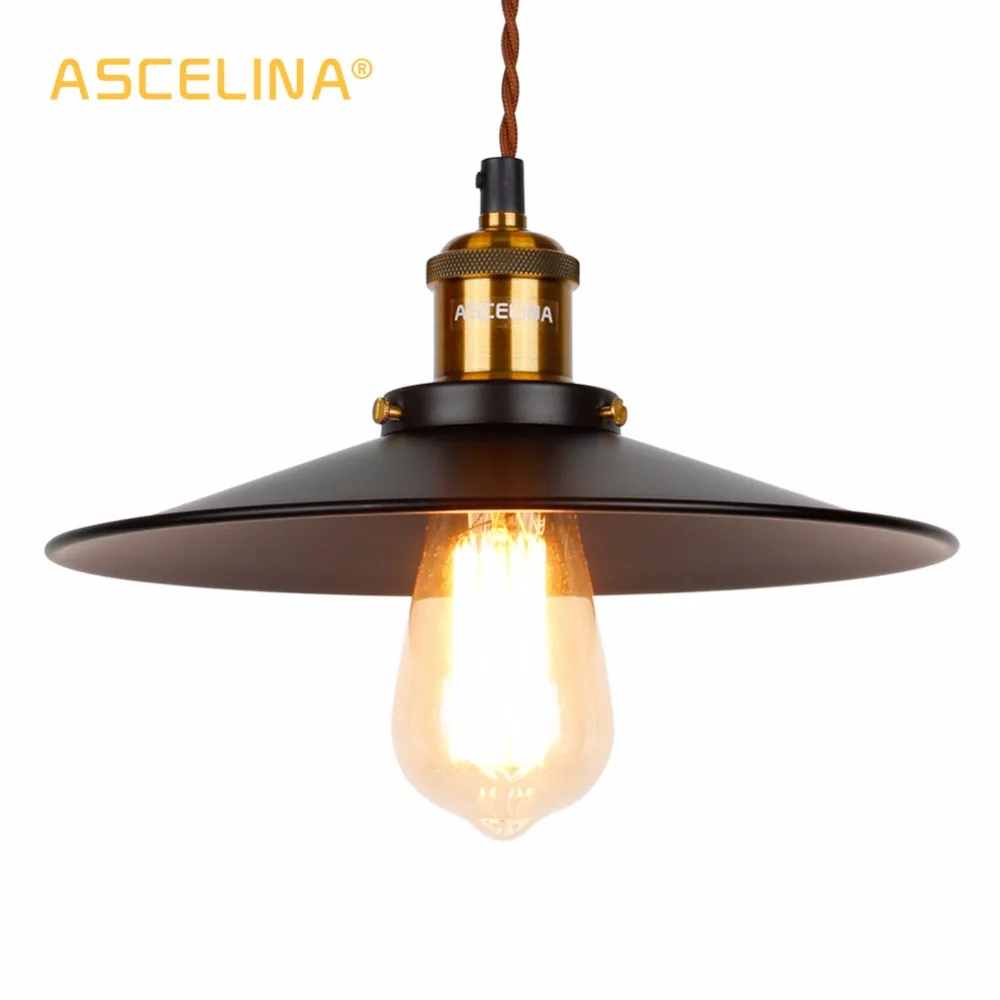 Vintage Industrial Pendant Light Retro Lighting E27 based Iron Lampshade Loft Edison Lamp for Dining Room Lamp Restaurant Bar
Vintage Industrial Pendant Light Retro Lighting E27 based Iron Lampshade Loft Edison Lamp for Dining Room Lamp Restaurant Bar