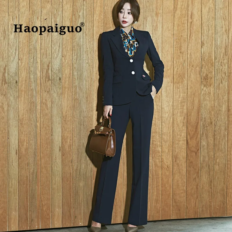 2 Piece Set Women Autumn Blue Full Sleeve Turn-down Collar Modis Work Office Lady Top and Full Length Pants 2018 Two Piece Set
2 Piece Set Women Autumn Blue Full Sleeve Turn-down Collar Modis Work Office Lady Top and Full Length Pants 2018 Two Piece Set