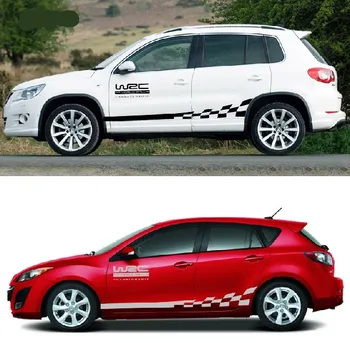 car styling black Grid championship racing sport car body universal sticker Graphic Decal 2pcs/pair
car styling black Grid championship racing sport car body universal sticker Graphic Decal 2pcs/pair