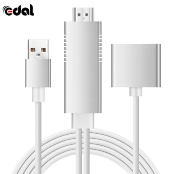 EDAL HDMI 1080P HD Mirroring Video Cable 15MB/s HDMI With Screen Cable Adapter for Phones For iOS Android iPhone X 8 Plus
EDAL HDMI 1080P HD Mirroring Video Cable 15MB/s HDMI With Screen Cable Adapter for Phones For iOS Android iPhone X 8 Plus