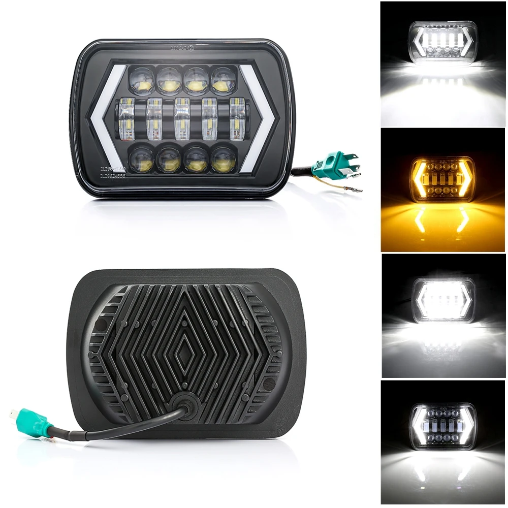 7x6'' Square Headlights LED Headlamp Angel Eyes DRL H4 LED with trun Signal For Jeep Wrangler YJ Cherokee XJ Comanche MJ
7x6'' Square Headlights LED Headlamp Angel Eyes DRL H4 LED with trun Signal For Jeep Wrangler YJ Cherokee XJ Comanche MJ