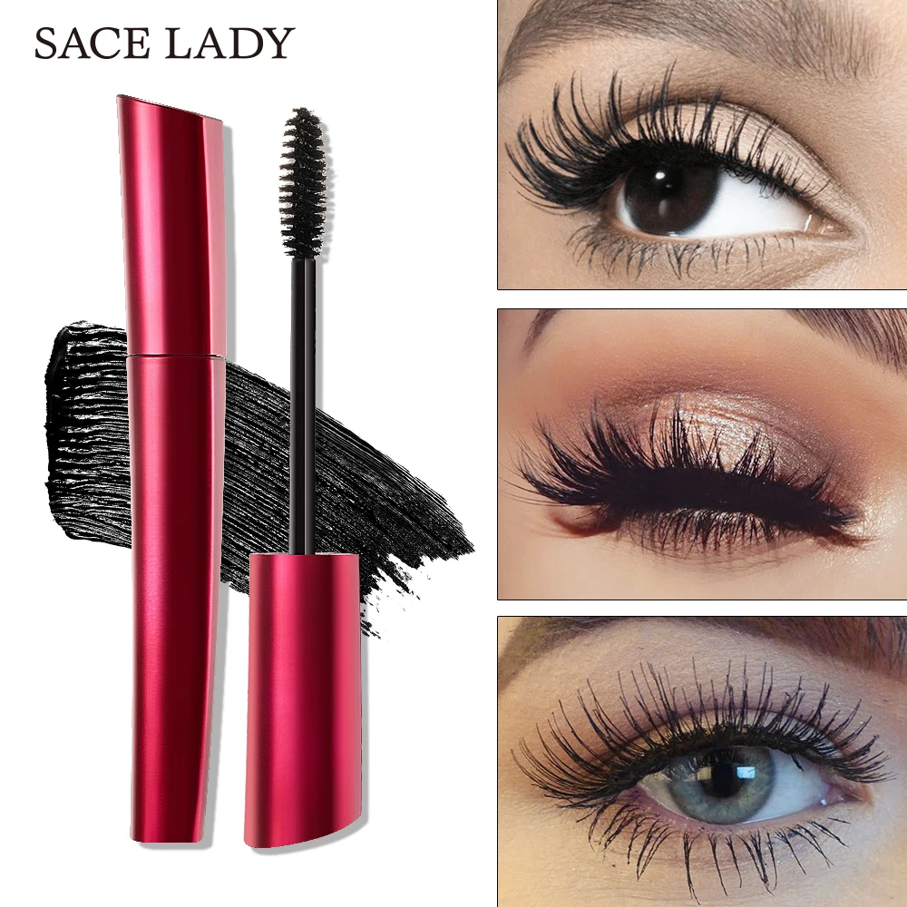 

SACE LADY 4D Silk Fiber Lash Mascara Curling Thick Eyelash Waterproof Rimel Extension Make Up Volume Natural Eyelash Eye Makeup