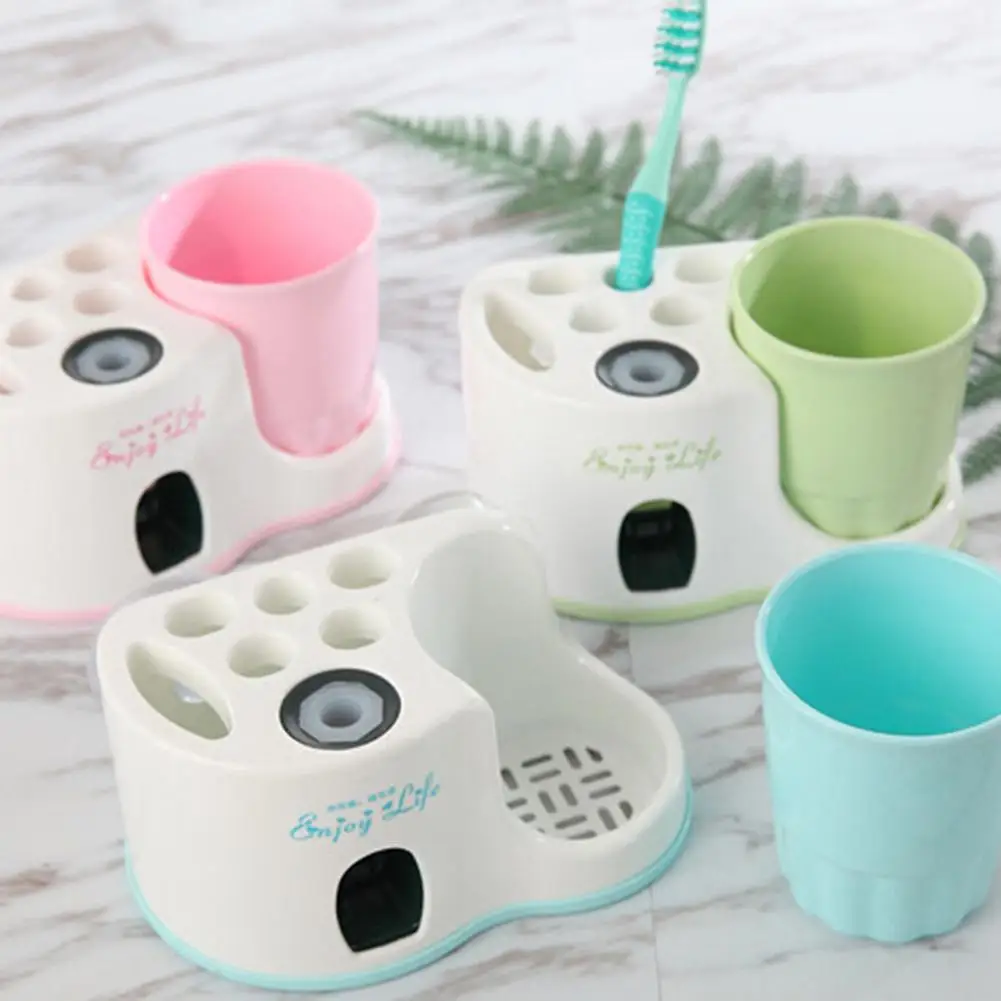 Shower Automatic Toothpaste Dispenser Toothbrush Movable Holder Stand Wash Cup Organizer Rack Squeezer Bathroom Accessories Set
Shower Automatic Toothpaste Dispenser Toothbrush Movable Holder Stand Wash Cup Organizer Rack Squeezer Bathroom Accessories Set