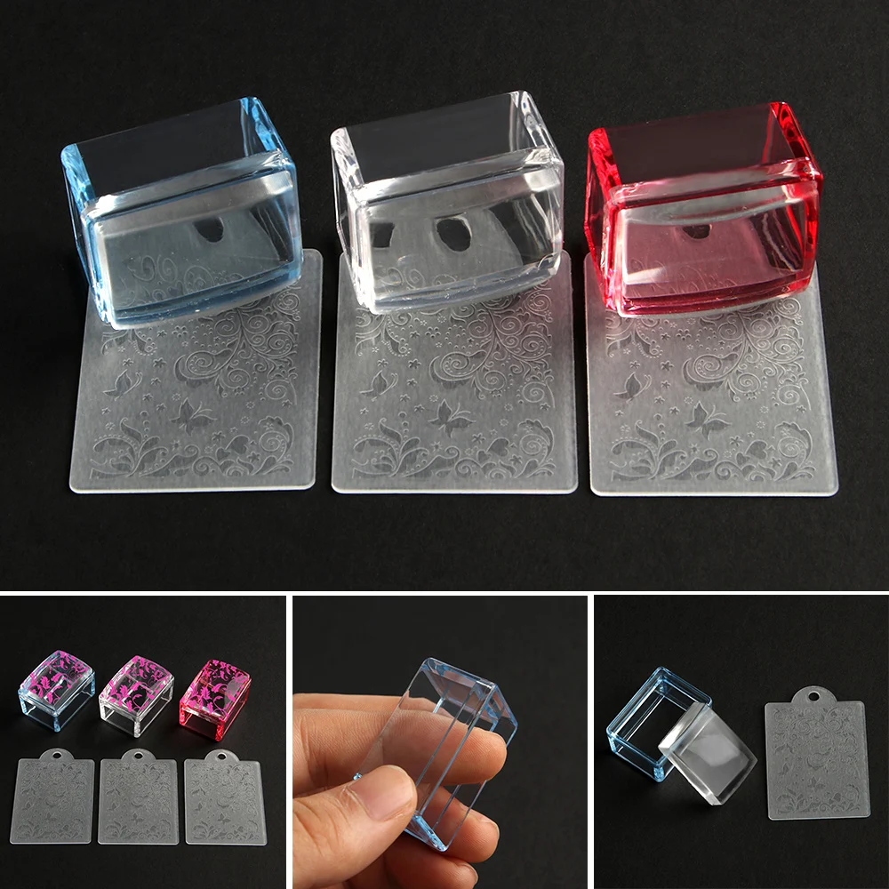 1 Set NEW 3 colors Clear Jelly Stamper Transparent Nail Stamping Stamp Scraper Polish Print Transfer Nail Stamper Tools DIY Prin
1 Set NEW 3 colors Clear Jelly Stamper Transparent Nail Stamping Stamp Scraper Polish Print Transfer Nail Stamper Tools DIY Prin