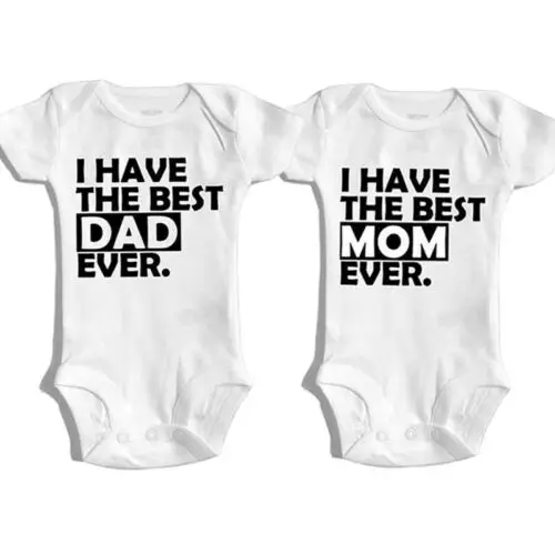 Newborn Baby Boy Girl Best Dad/Mom Bodysuit Short Sleeve Babygrow Vest Jumpsuit Outfits Clothes Summer Clothes
Newborn Baby Boy Girl Best Dad/Mom Bodysuit Short Sleeve Babygrow Vest Jumpsuit Outfits Clothes Summer Clothes