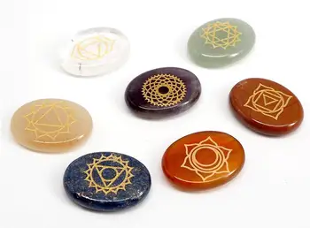 Seven 5PCS Chakras Natural Crystal Gem Agate Reiki Symbol Seven Chakras Energy Healing Stone
Seven 5PCS Chakras Natural Crystal Gem Agate Reiki Symbol Seven Chakras Energy Healing Stone