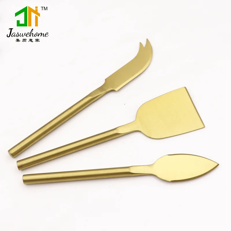 Jaswehome 3pcs Gold Plated Stainless Steel Cheese Knife Set Cheese tools Cheese Slicer Cutter Sets Cheese tools
Jaswehome 3pcs Gold Plated Stainless Steel Cheese Knife Set Cheese tools Cheese Slicer Cutter Sets Cheese tools