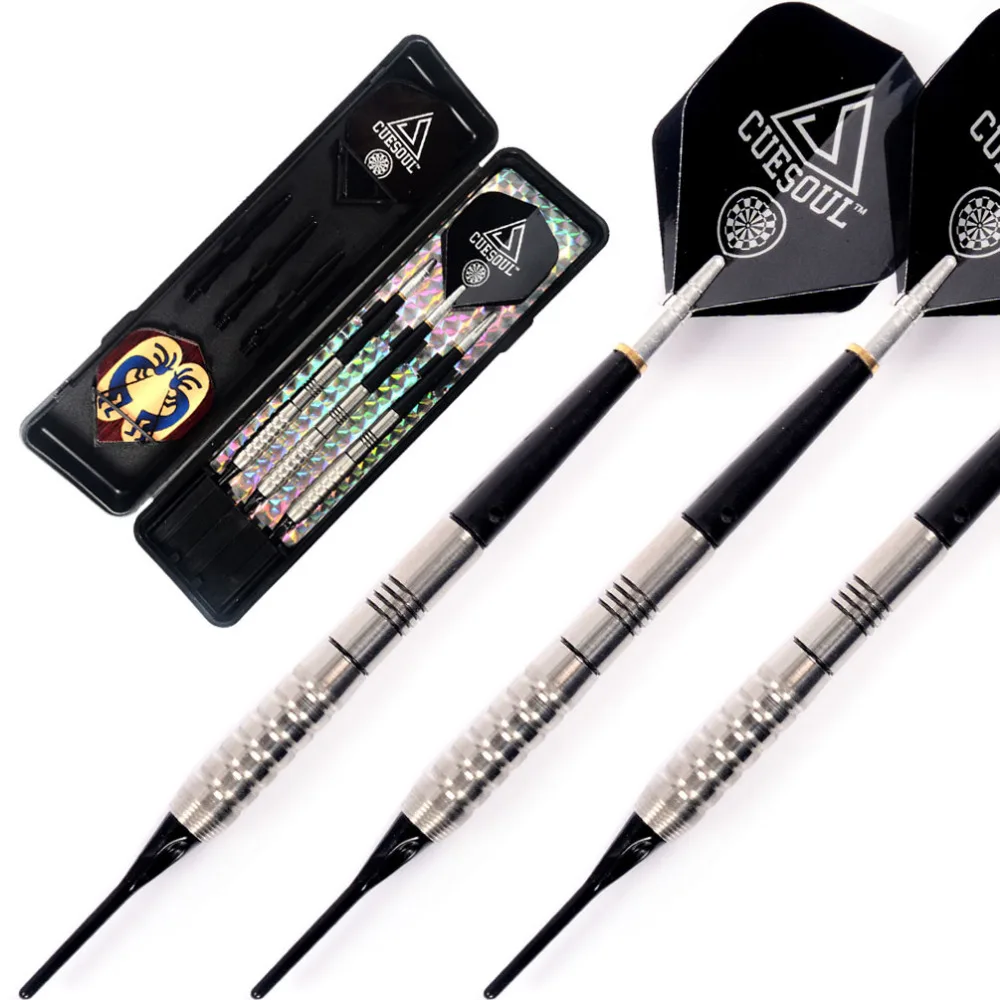 Free Shipping Cuesoul CSTSTD002 Tungsten Soft Tip Darts Dart Shafts Dart Set 3pcs With Case
Free Shipping Cuesoul CSTSTD002 Tungsten Soft Tip Darts Dart Shafts Dart Set 3pcs With Case