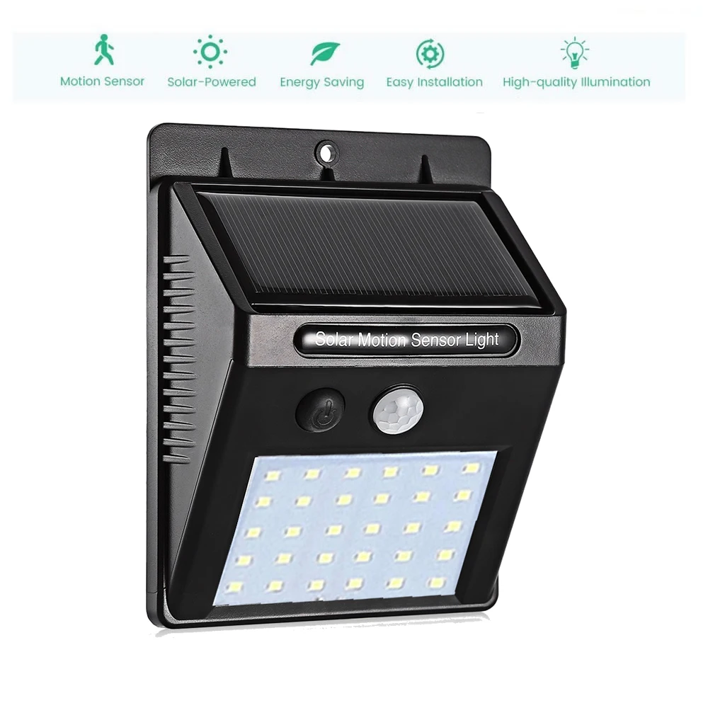 Solar Light 30 LED Outdoor Waterproof Garden Led Solar Powered Lights Battery Lamps Motion Sensor Light Wall Lamp street wall sp
Solar Light 30 LED Outdoor Waterproof Garden Led Solar Powered Lights Battery Lamps Motion Sensor Light Wall Lamp street wall sp