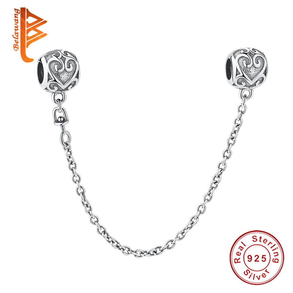 BELAWANG Authentic 925 Sterling Silver Bead Charm Love Connection Safety Chain Charms Fit Pandora Bracelets Women Diy Jewelry
BELAWANG Authentic 925 Sterling Silver Bead Charm Love Connection Safety Chain Charms Fit Pandora Bracelets Women Diy Jewelry