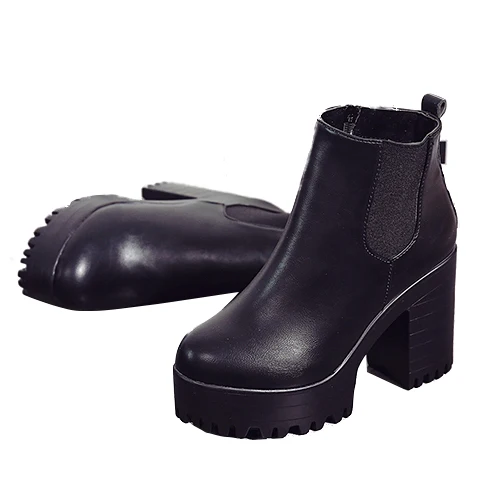 TEXU-Women's Thick with Plus velvet BOOTS High Waterproof table round head Martin boots
TEXU-Women's Thick with Plus velvet BOOTS High Waterproof table round head Martin boots