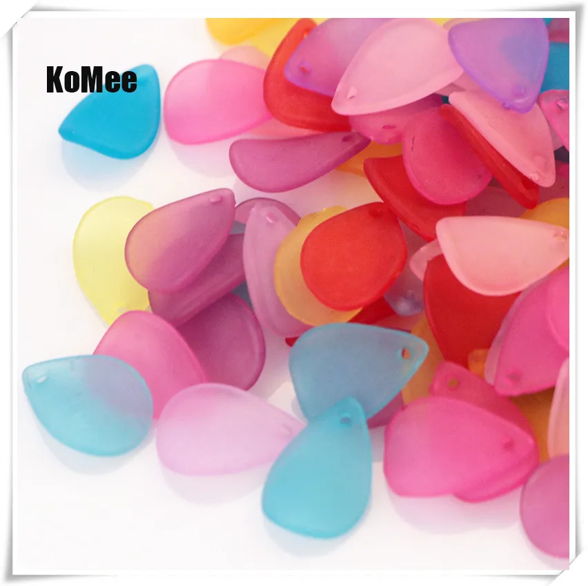 Hot Sale 100pcs/lot Colorful Frosted Acrylic Petals Beads Pendant 12*17mm Craft Bracelet DIY Beads For Jewelry Making Accessory
Hot Sale 100pcs/lot Colorful Frosted Acrylic Petals Beads Pendant 12*17mm Craft Bracelet DIY Beads For Jewelry Making Accessory