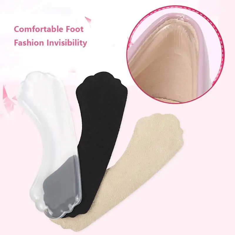 Фото 1 Pair High Quality Rearfoot Insoles Transparent Slip-resistant Foot Shoes Stickers Pad Gel Heel Care Shoe Insert | Красота и