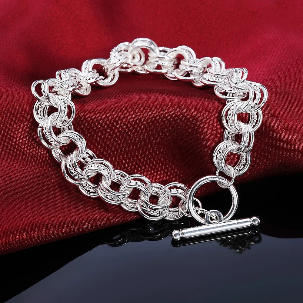 fine jewelry for women men chain fashion retro round bracelets silver color high quality jewelry Christmas gift H023
fine jewelry for women men chain fashion retro round bracelets silver color high quality jewelry Christmas gift H023