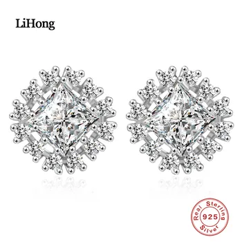 Elegant Square Shaped Cubic Zirconia Bridal Stud Earrings 925 Sterling Silver Luxury Wedding Jewelry For Brides
Elegant Square Shaped Cubic Zirconia Bridal Stud Earrings 925 Sterling Silver Luxury Wedding Jewelry For Brides