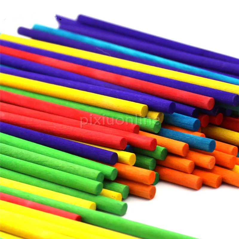 100pcs/lot J146b Colorful Birch Round Stick 5*150mm Building Models DIY Collocation Parts Teaching Aids Sell at a Loss
100pcs/lot J146b Colorful Birch Round Stick 5*150mm Building Models DIY Collocation Parts Teaching Aids Sell at a Loss