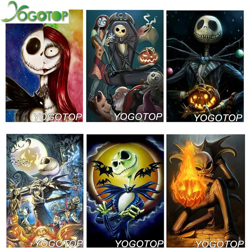 YOGOTOP Crafts Diamond Embroidery Halloween pumpkin DIY Diamond Painting Cross Stitch Kit Square Rhinestone Jack and Sally VD842
YOGOTOP Crafts Diamond Embroidery Halloween pumpkin DIY Diamond Painting Cross Stitch Kit Square Rhinestone Jack and Sally VD842
