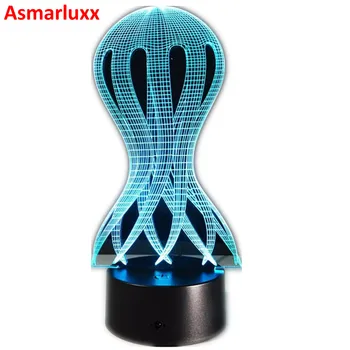Jellyfish 3D Optical Illusion LED Lamp 7 Colors Hologram Bedroom lamp Color Changing Table Lamp Deco Gift For Children Friends
Jellyfish 3D Optical Illusion LED Lamp 7 Colors Hologram Bedroom lamp Color Changing Table Lamp Deco Gift For Children Friends
