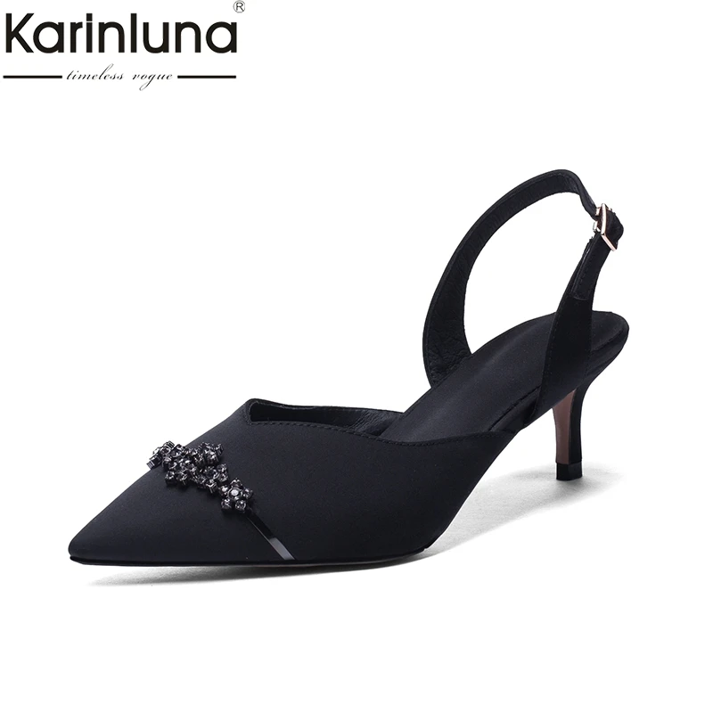 KarinLuna Large Size 44 Chic Style 2019 Brand New Summer Sandals Pointed Toe Sexy Thin Heels Mature Office Lady women's Shoes
KarinLuna Large Size 44 Chic Style 2019 Brand New Summer Sandals Pointed Toe Sexy Thin Heels Mature Office Lady women's Shoes