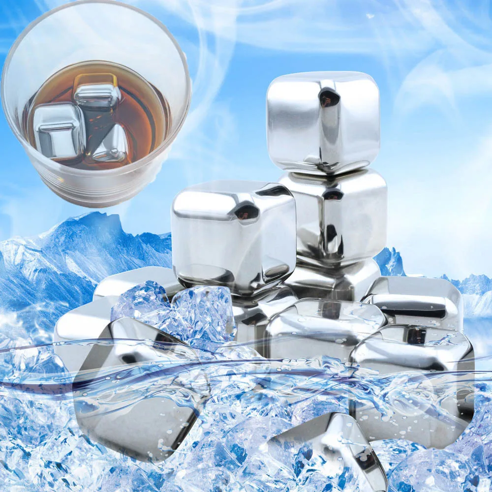 1pc Reusable Ice Cubes Stainless Ice Cube Maker Frozen Ice Blocks Maker Wine Beer Cooler
1pc Reusable Ice Cubes Stainless Ice Cube Maker Frozen Ice Blocks Maker Wine Beer Cooler