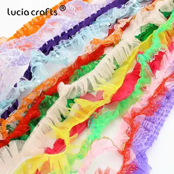 SALE 6Yards 2-8.5cm Ruffle Lace Gauze Satin Ribbons Fabric DIY Packing Sewing Clothing Wedding Party Decorations Handmade CU0107
SALE 6Yards 2-8.5cm Ruffle Lace Gauze Satin Ribbons Fabric DIY Packing Sewing Clothing Wedding Party Decorations Handmade CU0107