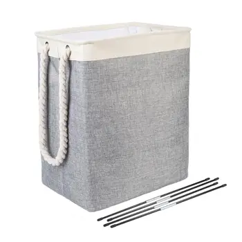 Laundry Hamper Basket with Carry Handles & Detachable Rods, Great for Clothing, Linens, Toy Storage Organization, Closest
Laundry Hamper Basket with Carry Handles & Detachable Rods, Great for Clothing, Linens, Toy Storage Organization, Closest