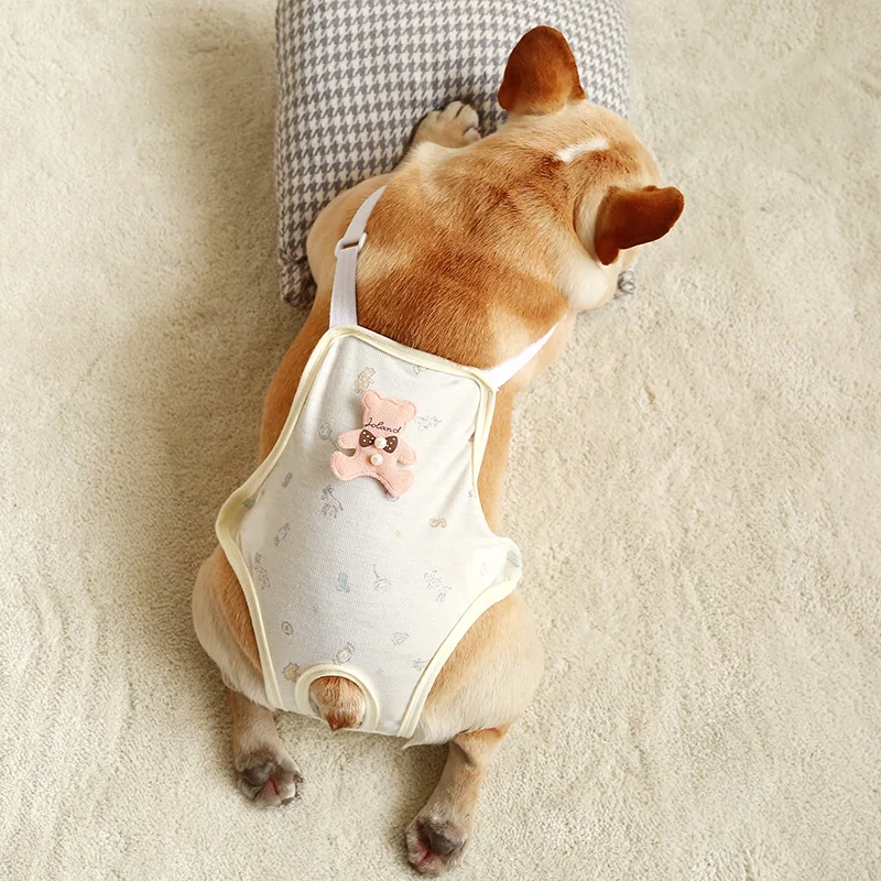 Cute Pet Physiological Pants Underwear Dog Clothes Cotton Puppy Diaper Strap Briefs Female Sanitary Panties Shorts Bulldog Pugs
Cute Pet Physiological Pants Underwear Dog Clothes Cotton Puppy Diaper Strap Briefs Female Sanitary Panties Shorts Bulldog Pugs