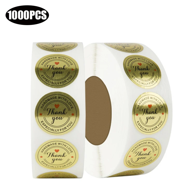1000PCS Golden round thank you stickers Hand Made Package seal labels Wedding party decoration accessories cupcake boxes sticker
1000PCS Golden round thank you stickers Hand Made Package seal labels Wedding party decoration accessories cupcake boxes sticker