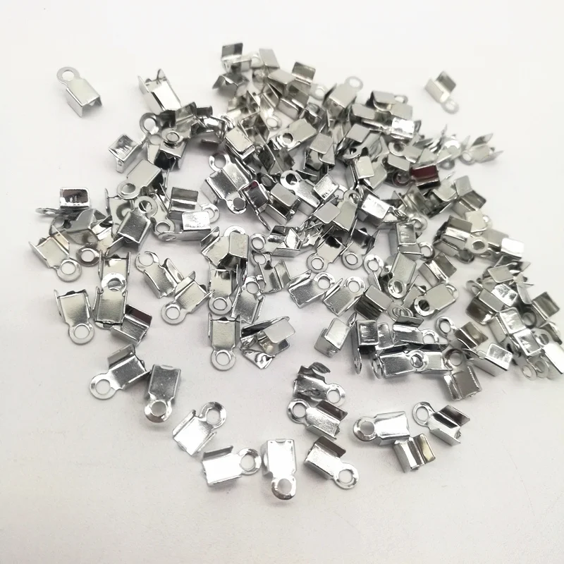 500Pcs Small Fold Over DIY Cord Tip Crimps End Beads Cap Findings Crimp Beads for Jewelry Making 3mmx6mm, 4mmx9mm
500Pcs Small Fold Over DIY Cord Tip Crimps End Beads Cap Findings Crimp Beads for Jewelry Making 3mmx6mm, 4mmx9mm
