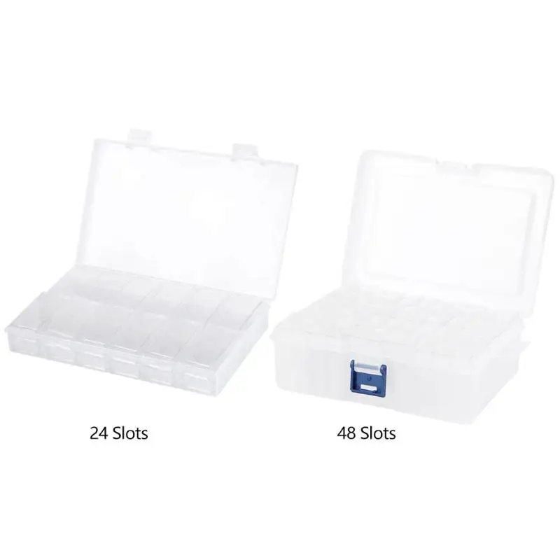 24/48 Tansparent Diamond Painting Box Bottles Container Storage Box Diamond Holder Diamond for Jewelry Nail Art Accessories
24/48 Tansparent Diamond Painting Box Bottles Container Storage Box Diamond Holder Diamond for Jewelry Nail Art Accessories