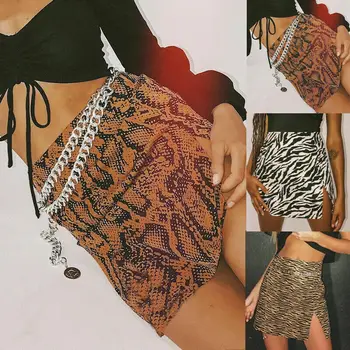 Women‘s Fashion Wrap Short Skirt Bandage Clothes High Waisted Leopard snake Print Skirt Mini Sexy Dress
Women‘s Fashion Wrap Short Skirt Bandage Clothes High Waisted Leopard snake Print Skirt Mini Sexy Dress