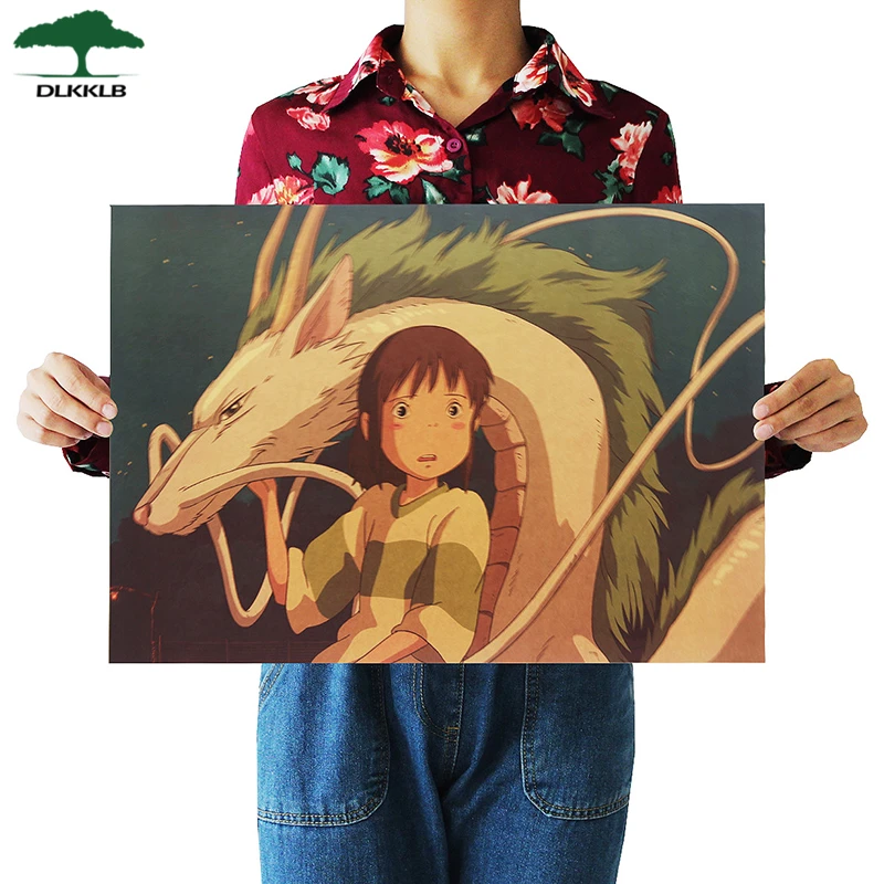 DLKKLB Anime Movie Spirited Away Famous Hayao Miyazaki Kraft Paper Cafe Bar Retro Poster Decorative Painting Art Wall Stickers
DLKKLB Anime Movie Spirited Away Famous Hayao Miyazaki Kraft Paper Cafe Bar Retro Poster Decorative Painting Art Wall Stickers