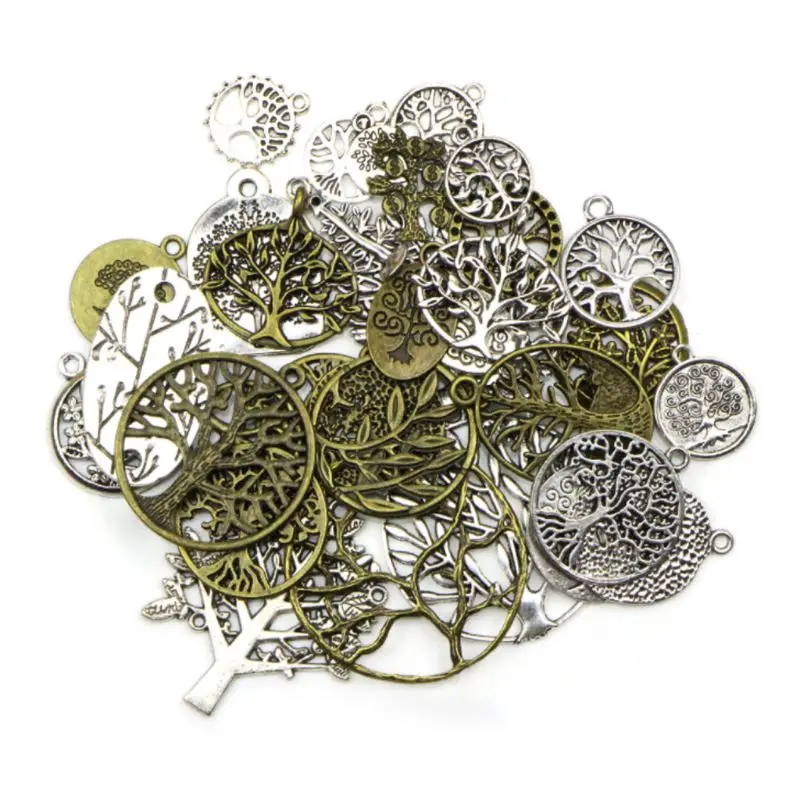35Pcs/Set Jewelry Pendant DIY Making Necklace Bracelet Life Tree Floral Supply Creative Decor Jewelry Findings Components Xmas
35Pcs/Set Jewelry Pendant DIY Making Necklace Bracelet Life Tree Floral Supply Creative Decor Jewelry Findings Components Xmas