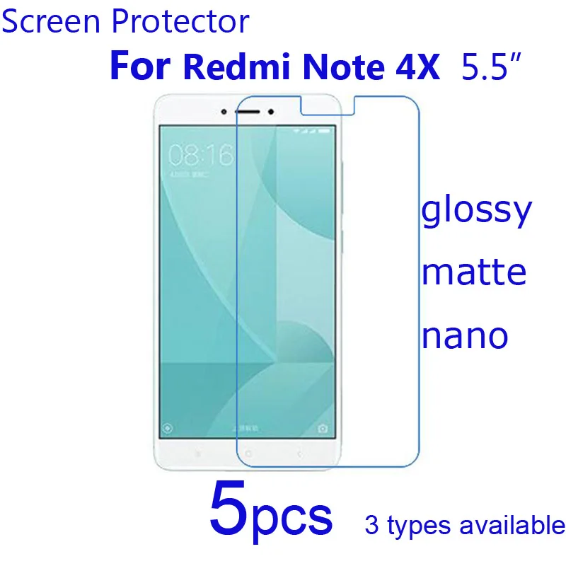 5pcs Soft Screen Protectors for Xiaomi Redmi Note 4X Clear Matte Nano Explosion-Proof Protective Films for Xiomi Redmi 4X Phone
5pcs Soft Screen Protectors for Xiaomi Redmi Note 4X Clear Matte Nano Explosion-Proof Protective Films for Xiomi Redmi 4X Phone