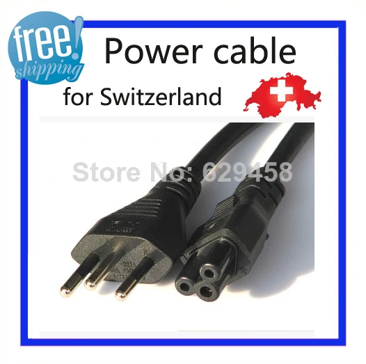 6ft 1.8m Original Switzerland plug AC power cable cord for laptop adapter monitor Free Shipping
6ft 1.8m Original Switzerland plug AC power cable cord for laptop adapter monitor Free Shipping