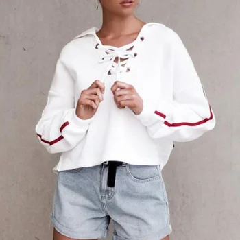 Women Tie Strap Pullover Hoodie Letter Print Long Sleeve Casual Warm Winter Autumn Loose Tops Cosy sweatshirt Harajuku
Women Tie Strap Pullover Hoodie Letter Print Long Sleeve Casual Warm Winter Autumn Loose Tops Cosy sweatshirt Harajuku
